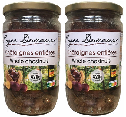 Whole Roasted French Chestnuts 14.8 Ounces Jar (14.8 Ounce (Pack of 2))