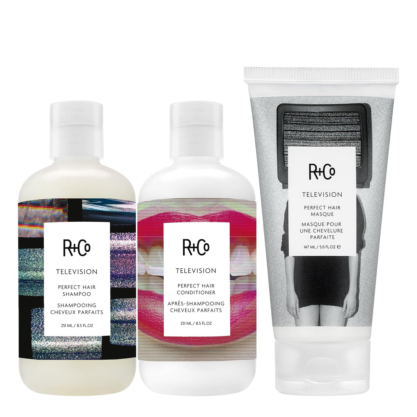 R+Co Television Perfect Hair Shampoo | Body + Shine + Smoothing for All Hair Types | Vegan + Cruelty-Free | 8.5 Oz