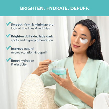 FOREO Eye Revive IRIS 2 Bundle - Lymphatic Drainage Eye Massager IRIS Hydrating Hydrogel Eye Mask, 60 pcs Dark Eye Circle Remover & Eye Bags Remover - Eye Puffiness Reducer - Fuchsia