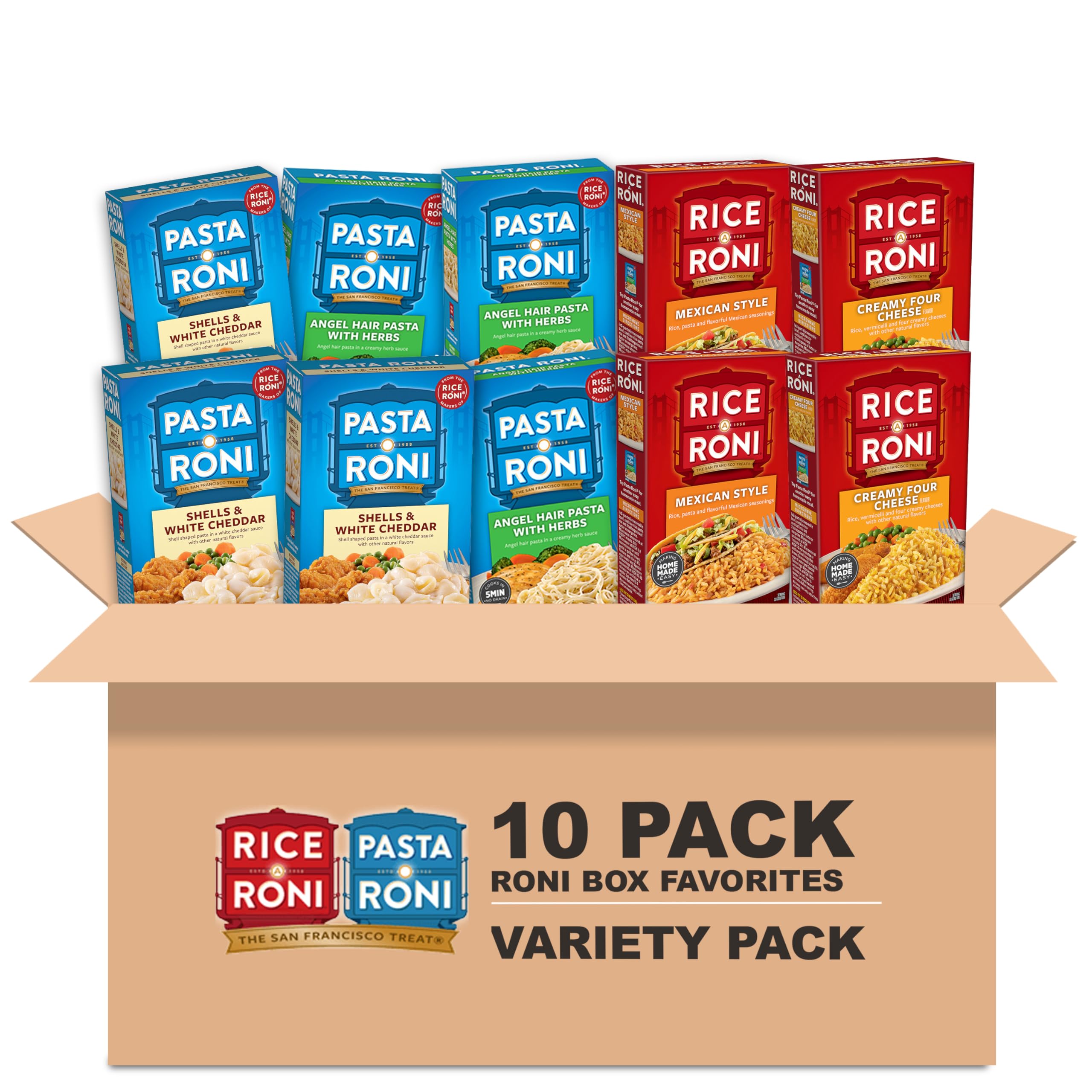 Rice-A-Roni Box Favorites Variety Pack, 10 Boxes – RiteWellbeing.com