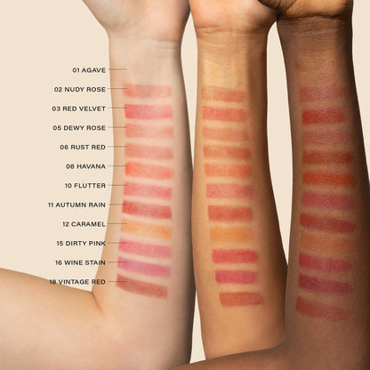 Melixir Vegan Lip Butter (12 Colors), Hydrating Tinted Lip Balm Stick, Bee-Free, Petrolatum-Free, Plant-Based, Moisturizes Dry & Chapped Lips With Shea Butter, Sheer, Natural Finish - #05 Dewy Rose