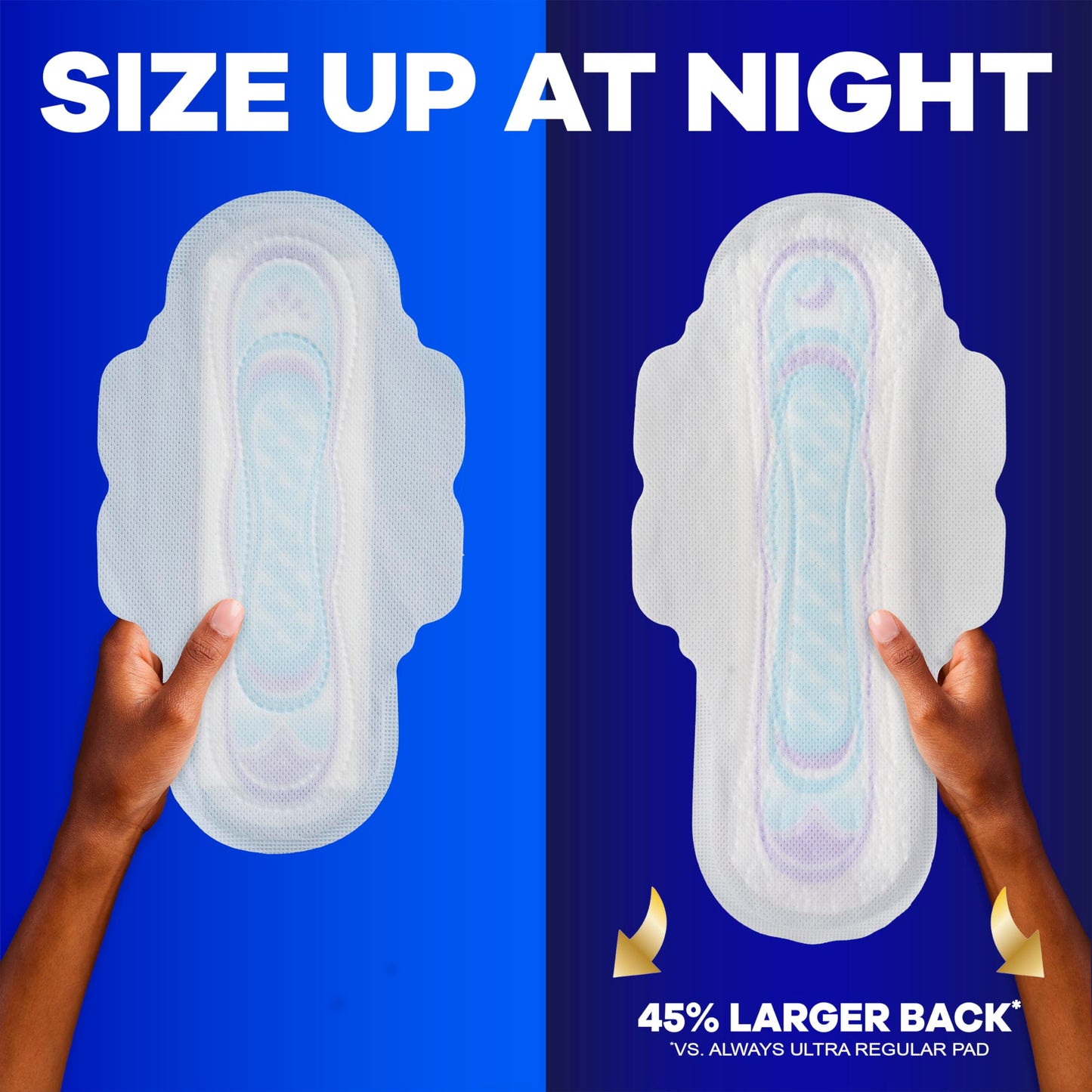 Always Ultra Thin Pads with Wings, Size 2, Long Super, 126 Count (3 Packs of 42)