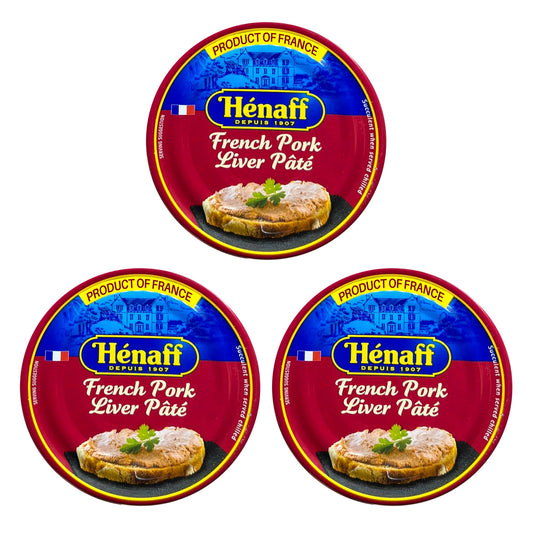Henaff French Pork Liver Pate| Pate de Foie | Imported from France | 4.5 ounce (130) | Pack of 3