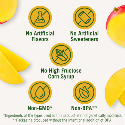 DEL MONTE Diced Mango FRUIT CUP Snacks in 100% Fruit Juice, 24 Pack, 4 oz