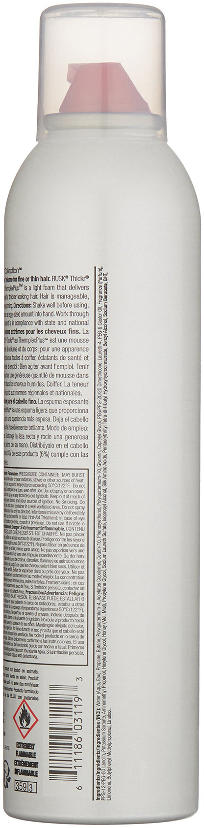 RUSK Thickr Thickening Mousse Foam 8.8 Fl Oz