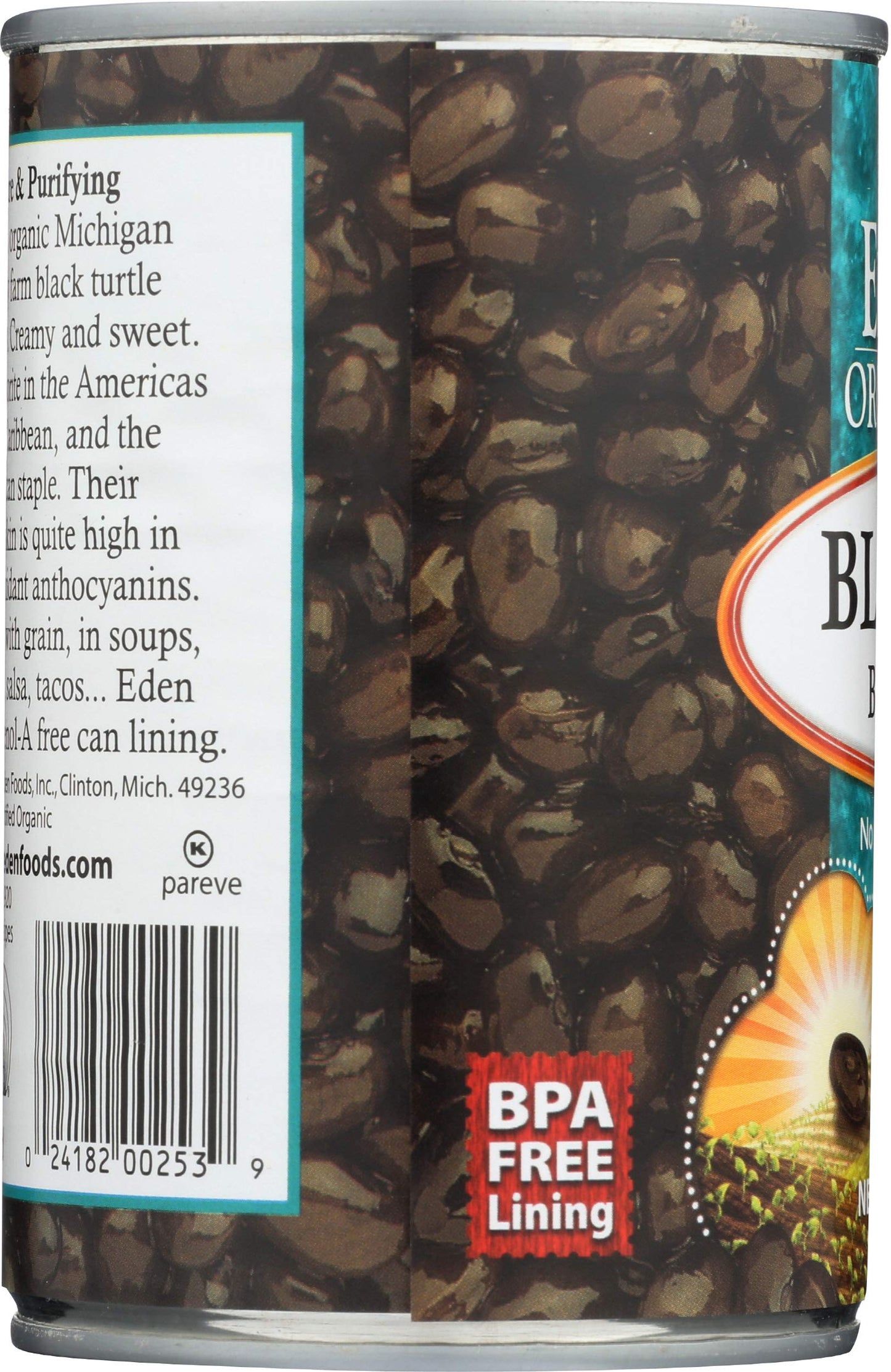 Eden Foods Organic Black Beans, 15 oz