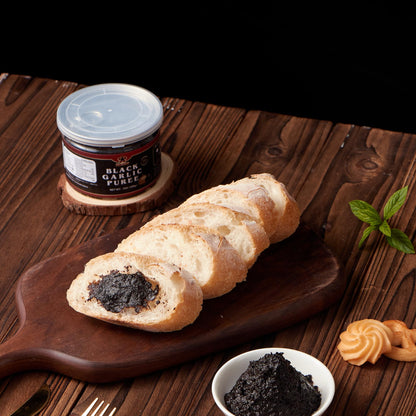 NatFlav Black Garlic Puree 7 Oz, Made from Solo Black Garlic 100%, Fermented for 120 Days, No Added Water, High in Antioxidants, non GMO, Gluten Free