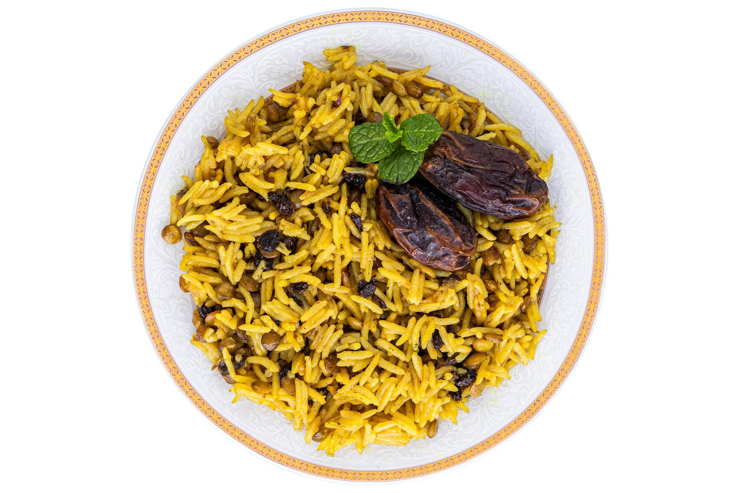 Sadaf Adas Polo - Lentil Basmati Rice Pilaf Mix - Traditional Middle Eastern Meal - Arroz Basmati Mix - Kosher - 12 Oz