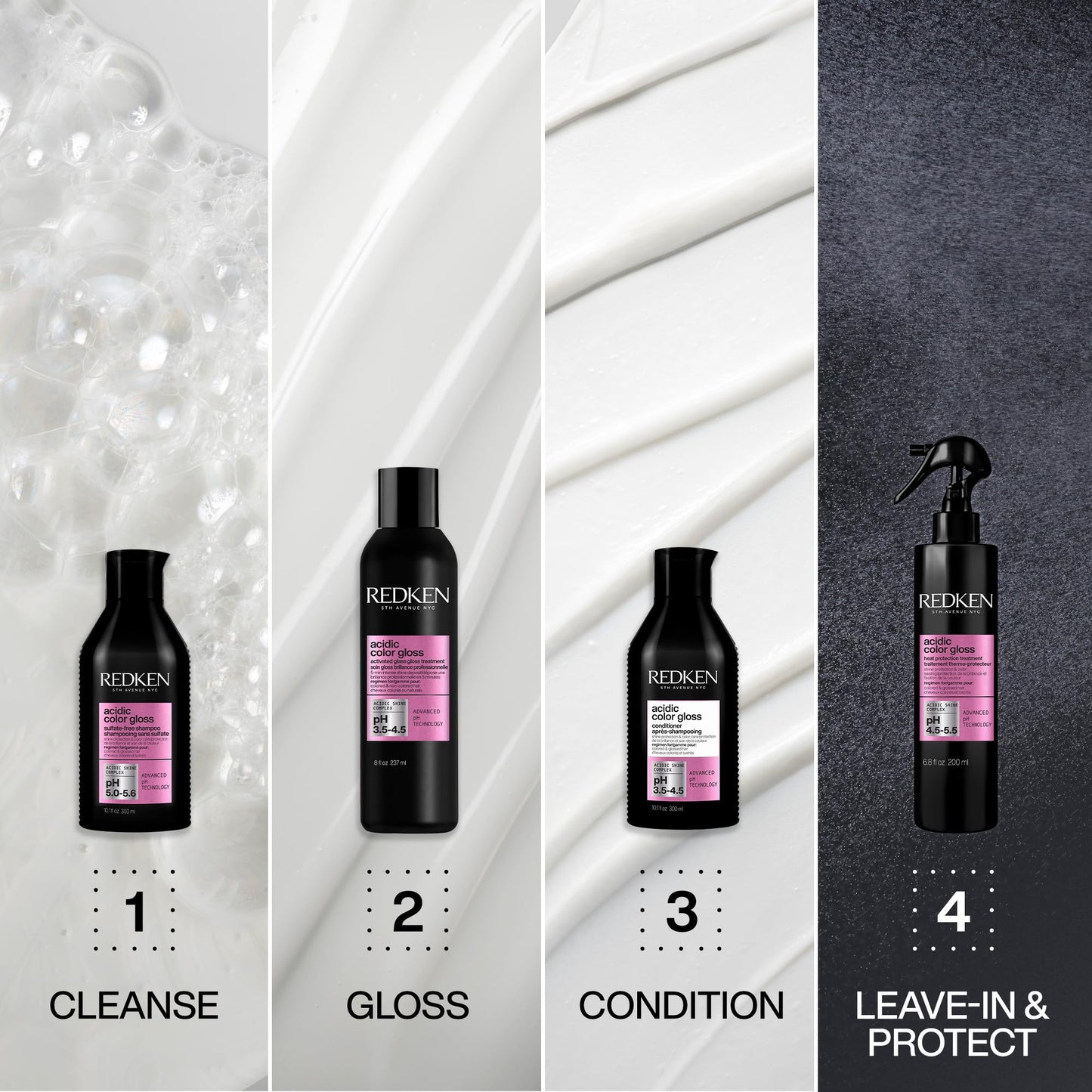 Redken Acidic Color Gloss Conditioner - Color Protection & Vibrancy, Salon-Grade Hair Shine, For Color-Treated Hair