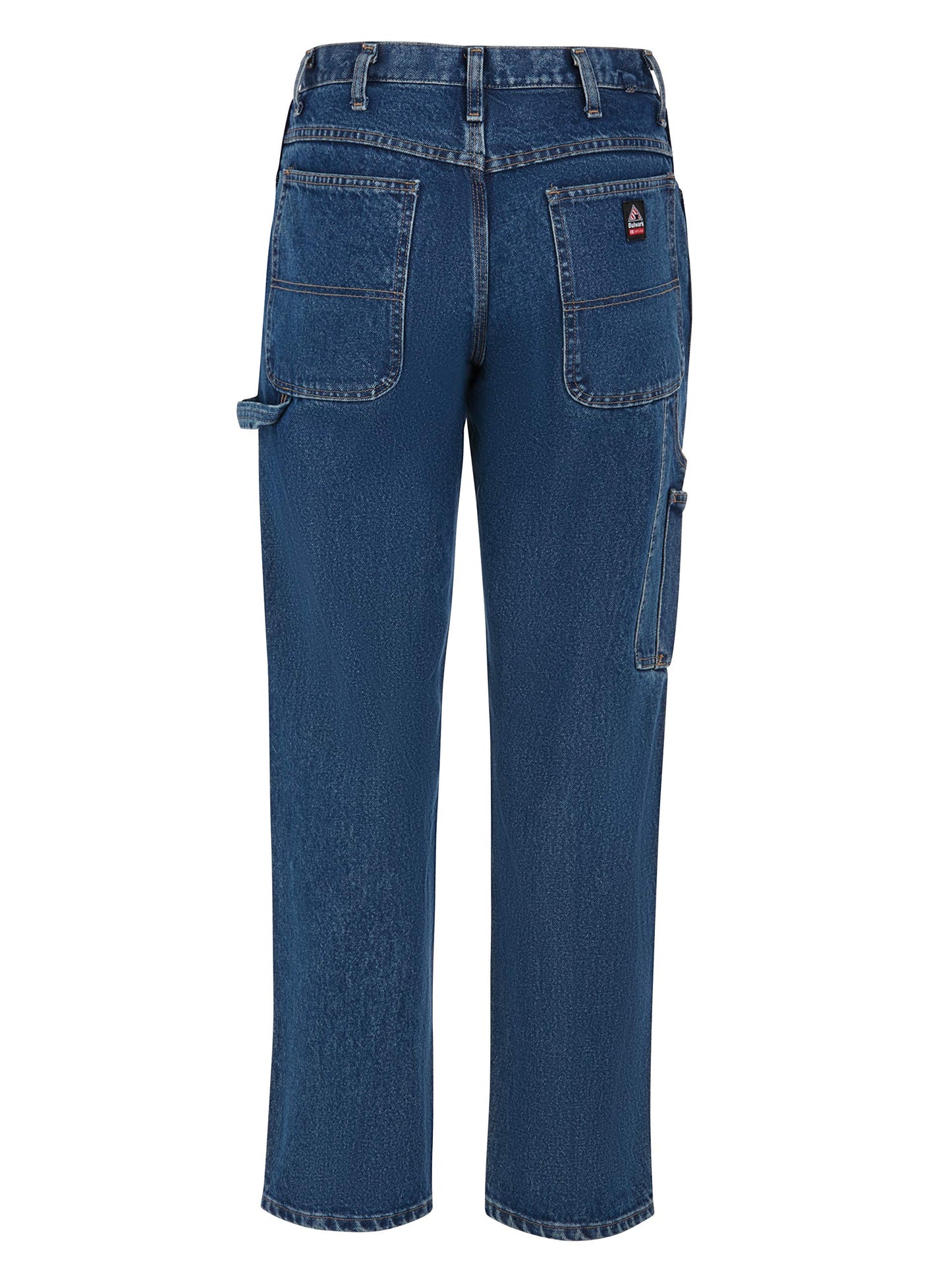 Bulwark Men's Flame Resistant 14.75oz Pre-Washed Denim Dungaree 2 Tool Loops