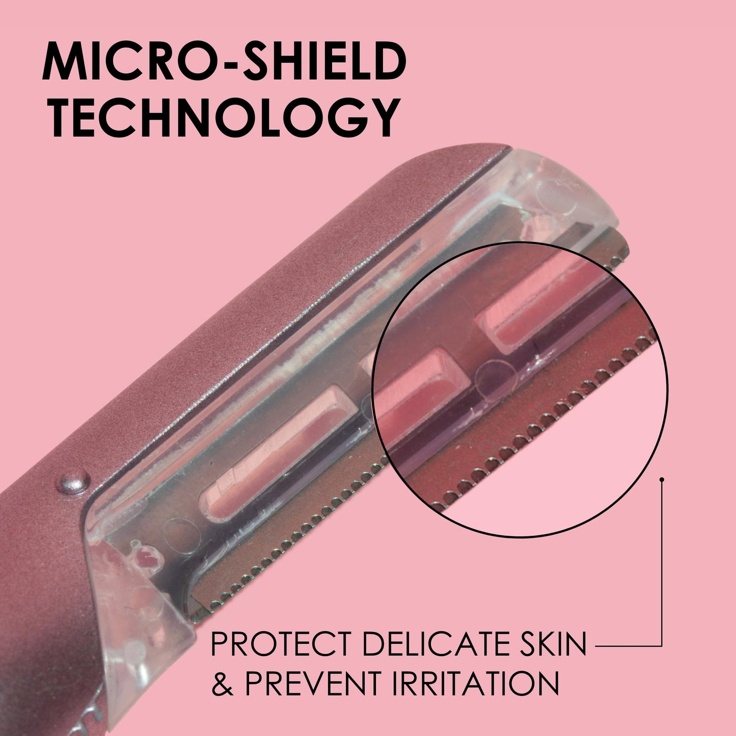 JAPONESQUE SKINTherapy LumeBlade Facial Dermaplane Razor with Soothing, Red Light Therapy at the Blade, Includes 2 Replacement Blades