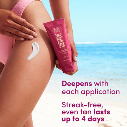 Coco & Eve Sun-kissed Gradual Tanning Lotion - Natural Sunless Moisturizing Tanner with 72H Hydration & Streak-Free, Buildable Glow. Skincare-Infused with Antioxidants and Hyaluronic Acid (6.76 fl oz)