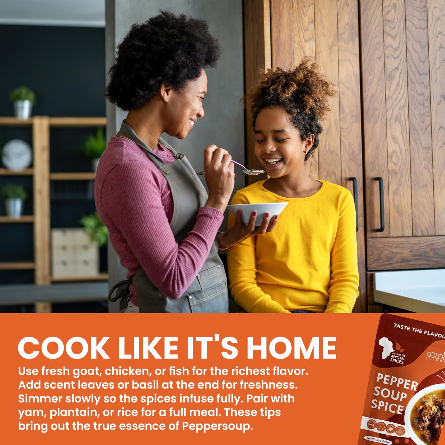 COLOUR FLAVOUR PEPPER SOUP SPICE SEASONING | Soup seasoning | Made from Organic Herbs and Spices | A Unique Blend of Whole Superfoods | No preservatives | No Chaff | No Added Color | All Natural