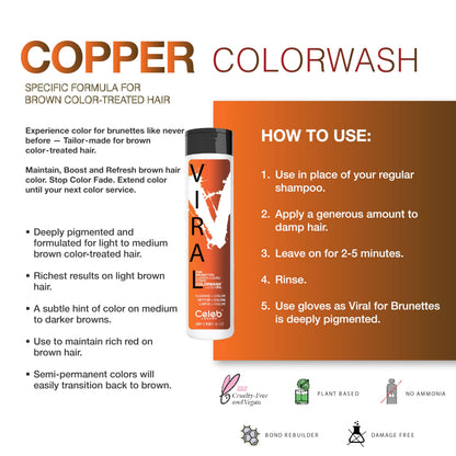 Viral Colorwash Copper for Brunette
