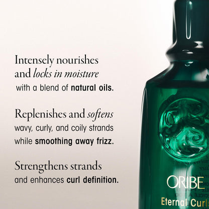 Oribe Eternal Curls Polish & Protect Oil - Nourishing Hair Oil Moisturizes & Smooths Wavy, Curly & Coily Hair - Reduces Frizz, Defines Curls & Prevents Damage - For All Curl Types - 3.4 oz