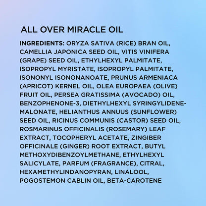 Elizabeth Arden Eight Hour All-Over Miracle Oil, Hydrating Spray Moisturizer for Face, Body & Hair, Vitamin E & Tsubaki Oil, Non-Comedogenic, Lightweight, 3.4 oz