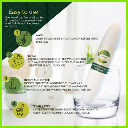 Vaginal Tightening & Rejuvenation – Doctor Approved for Natural Balance – Feminine Hygiene Wand for Odor, pH Support & Confidence – 100% Organic Herbal Formula