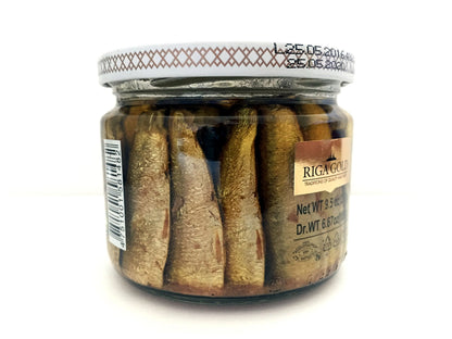 Riga Gold Smoked Sprats in Olive Oil, 270g - Wild Caught