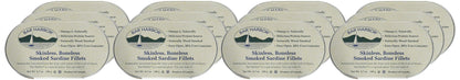 Bar Harbor Skinless & Boneless Smoked Sardine Fillets, 6.7 oz (190g) | Naturally Wood Smoked | Excellent Source of Protein | EZ-Open BPA-NI Can | Product of Latvia