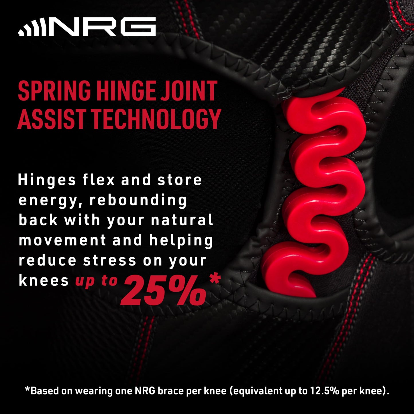 McDavid NRG Light Knee Brace Wrap w/Spring Hinges, Injury Recovery Support, Pain, Fits Left or Right Leg