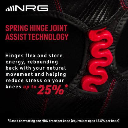 McDavid NRG Light Knee Brace Wrap w/Spring Hinges, Injury Recovery Support, Pain, Fits Left or Right Leg