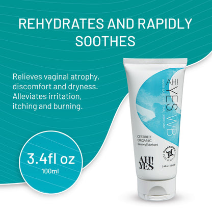 AH! YES® Intimate Health Starter Bundle | Certified Organic | Water-Based & Plant-Oil Lubricants, Vaginal Moisturizer & pH-Balanced Feminine Wash | Long-Lasting Hydration & Gentle Care