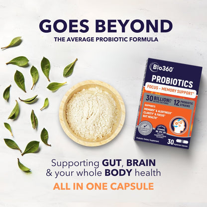 Probiotic Bundle for Vaginal Health & Brain Support – 50B CFU + 30B CFU with 15 Strains – Supports pH Balance, Vaginal Flora, Memory, Focus, Immunity, Digestion, & Mental Clarity – Shelf Stable