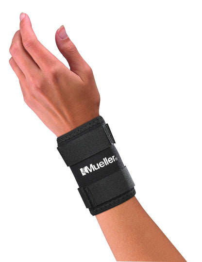 MUELLER Sports Medicine Wrist Sleeve, Wrist Pain Relief Support for Men and Women, Ideal for Carpal Tunnel, Tendinitis, Arthritis, Black, Large