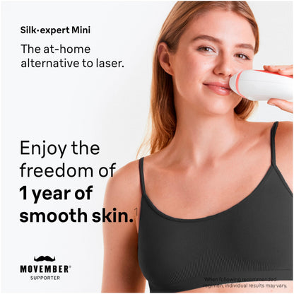 Braun IPL at Home Laser Hair Removal for Women and Men, Silk Expert Mini PL1014 with Venus Razor, Permanent Visible Hair Reduction in Hair Regrowth for Body & Face, Corded
