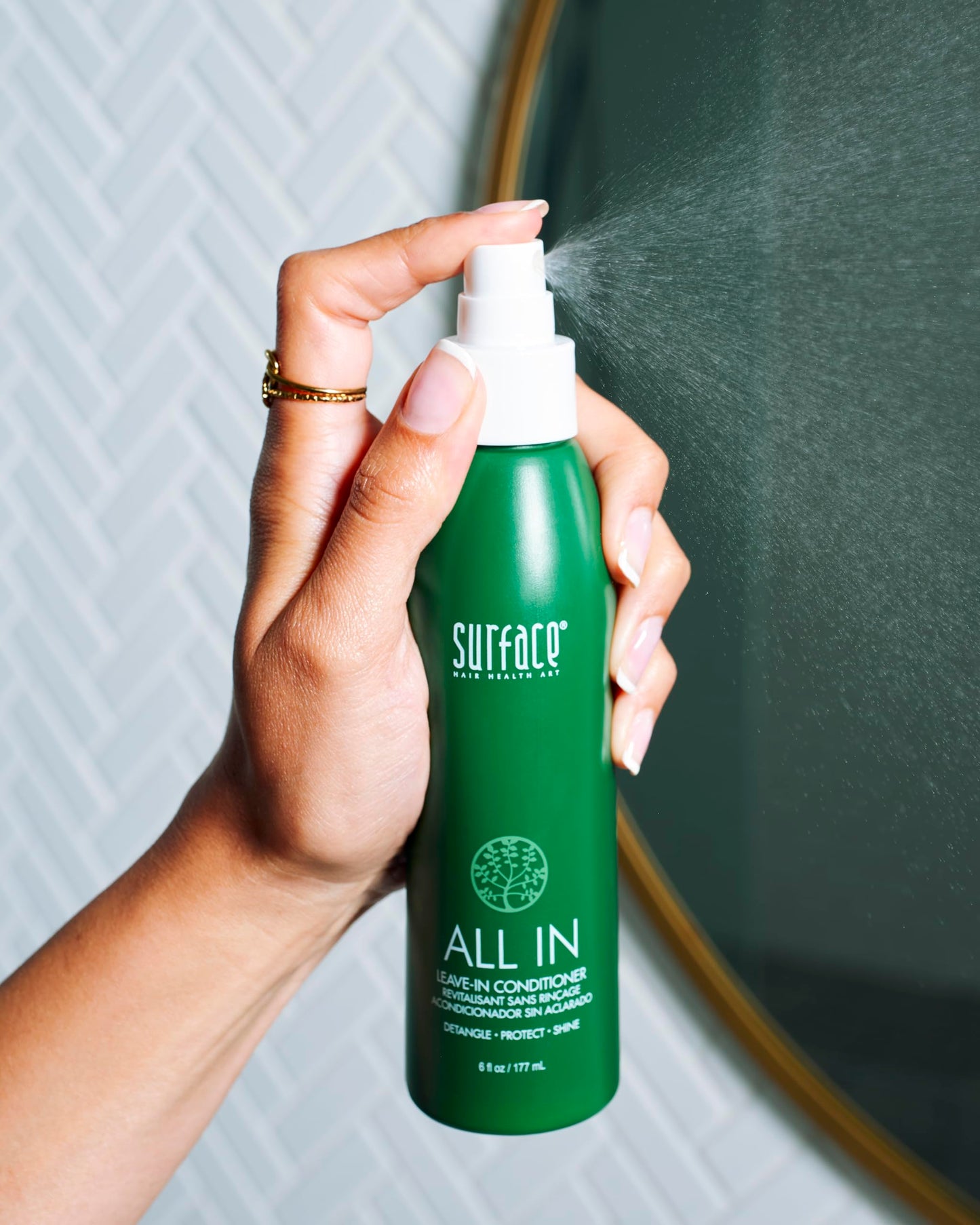 SURFACE Hair ALL IN Leave In Conditioner - Detangles, Controls Frizz & Strengthens for All Hair Types- 6 fl oz