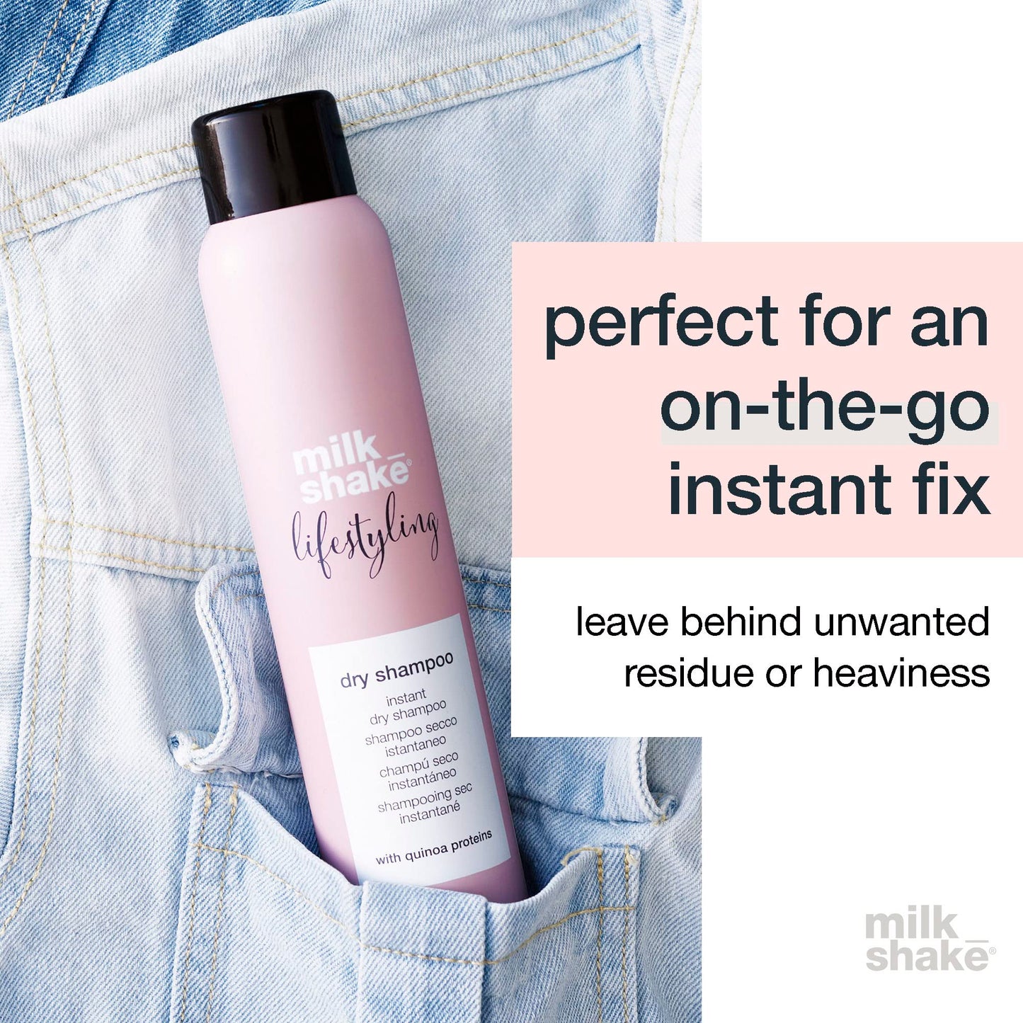 milk_shake Lifestyling Dry Shampoo - Instant Dry Shampoo for Women For Flat, Dry or Oily Hair