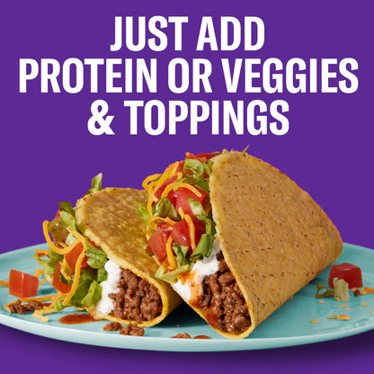 Taco Bell Crunchy Taco Cravings Kit with 12 Crunchy Taco Shells, Taco Bell Mild Sauce & Seasoning, 8.85 oz Box
