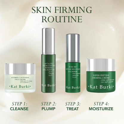 KAT BURKI Super Peptide Firming Face Cream Daily Moisturizer with Tri-Peptide Complex Plant Stem Cells & Niacinamide for Youthful, Firm Skin, 1.7 Fl Oz