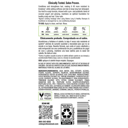 Biotera Long & Healthy Strengthening Conditioner | Strengthens Long, Growing Hair | Microbiome Friendly | Vegan & Animal Test Free | Paraben Free | Color-Safe