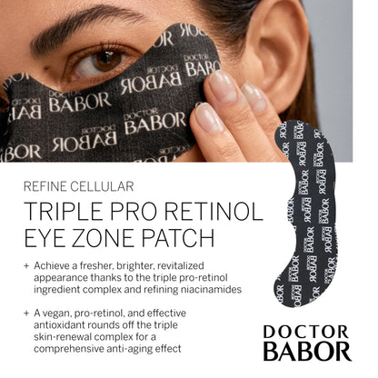 BABOR DOCTOR Retinol Eye Patches, Anti-Aging Eye Treatment, Fight Against Dark Circles, Tightenting and Anti-Wrinkle Eye Mask, 5 Pack
