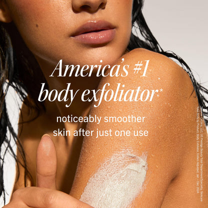 First Aid Beauty - KP Bump Eraser Body Scrub with 10% AHA, Keratosis Pilaris Exfoliator with Glycolic and Lactic acids, Helps Reduce Chicken Skin Bumps, Safe for Sensitive Skin, Strawberry Scent, 8 oz