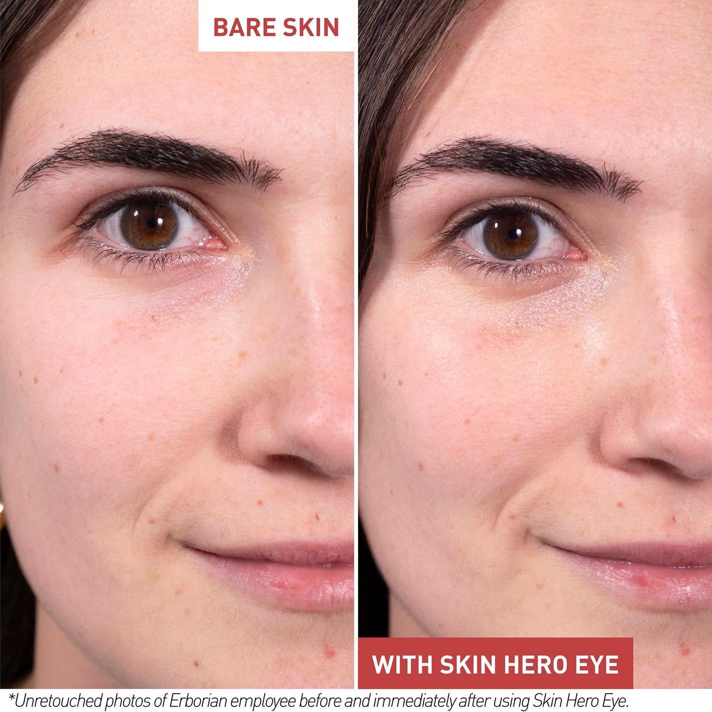 Erborian Skin Hero Eye Cream Perfector, De-Puffs, Hydrates & Blurs Appearance of Fine Lines & Wrinkes for Radiant, Smooth Skin, Korean Skincare