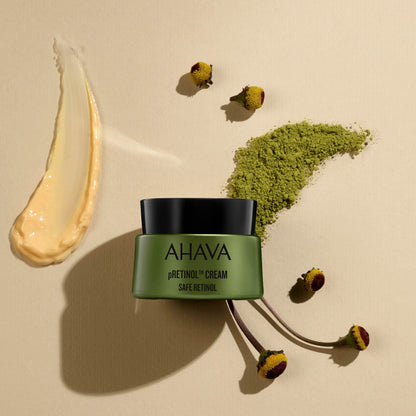 AHAVA pRetinol Cream - Soft, Nourishing, 24/7 Multitasking Cream to Reduce Wrinkles, Smooth Skin & Hydrate, Enriched with Exclusive Safe, Tailor-Made Natural Precursor Retinol & Osmoter, 1.7 Fl.Oz