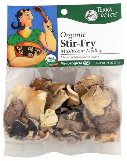 Terra Dolce Organic Stir-Fry Mushrooms, 0.75 Ounce