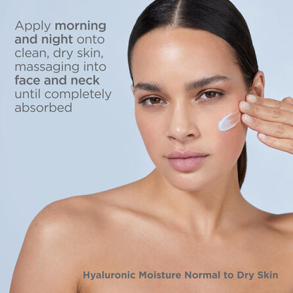 ISDIN Isdinceutics Hyaluronic Moisture Normal to Dry Skin Daily Face Moisturizer with Acid 1.76 Oz