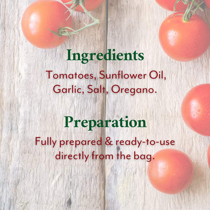 Roland Foods Oven Roasted Tomatoes, Marinated with Garlic and Oregano, Specialty Imported Food, - Bag cherry 32 Ounce