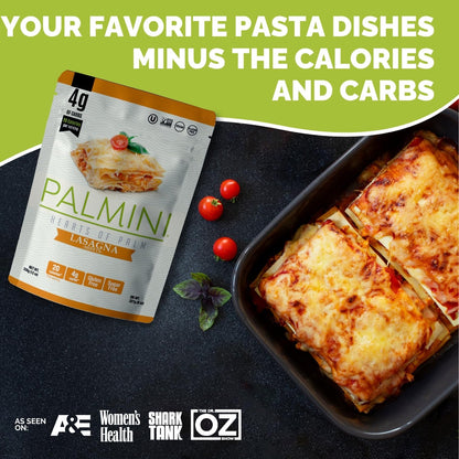 Palmini Lasagna Sheets | Low-Carb, Low-Calorie Hearts of Palm Lasagna Sheet | Keto, Gluten Free, Vegan, Non-GMO | As seen on Shark Tank |(12 Ounce - Pack of 3)
