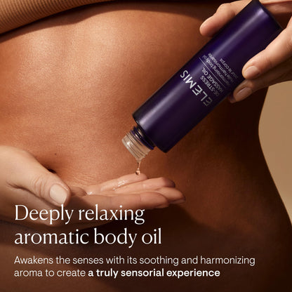 ELEMIS De-Stress Massage Oil | Harmonizing Oil Deeply Nourishes, Relaxes, and Calms the Body and Mind with a Blend of Essential Oils, 3.3 Fl Oz