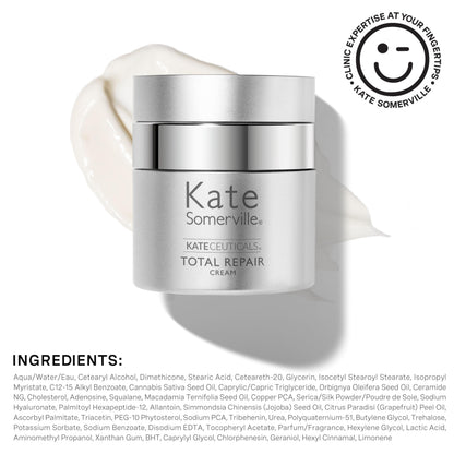 Kate Somerville KateCeuticals Total Repair Cream – Advanced Anti-Aging Moisturizer, Visibly Reduces Wrinkles & Fine Lines, 1 Fl Oz