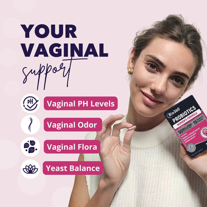 Probiotic Bundle for Vaginal Health & Brain Support – 50B CFU + 30B CFU with 15 Strains – Supports pH Balance, Vaginal Flora, Memory, Focus, Immunity, Digestion, & Mental Clarity – Shelf Stable