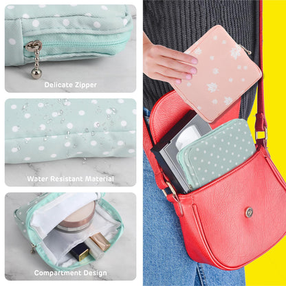 Sanitary Napkin Storage Bags 3Pcs Menstrual Cup Pouches Nursing Pad Holder Tampon Bags Portable Period Bag Feminine Pouch for Girls