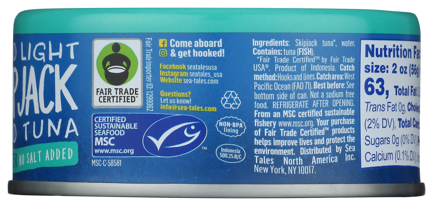 Sea Tales, Tuna Skipjack In Water NSA, 5 Ounce
