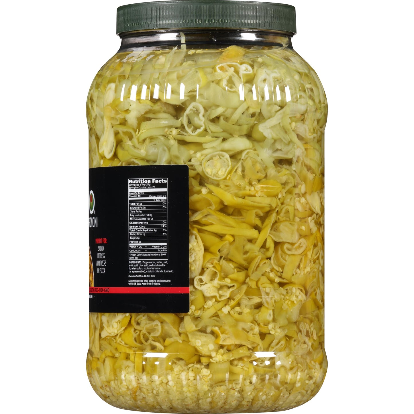Mario Camacho Foods Sliced Pepperoncini in PET, 58.2 Ounce