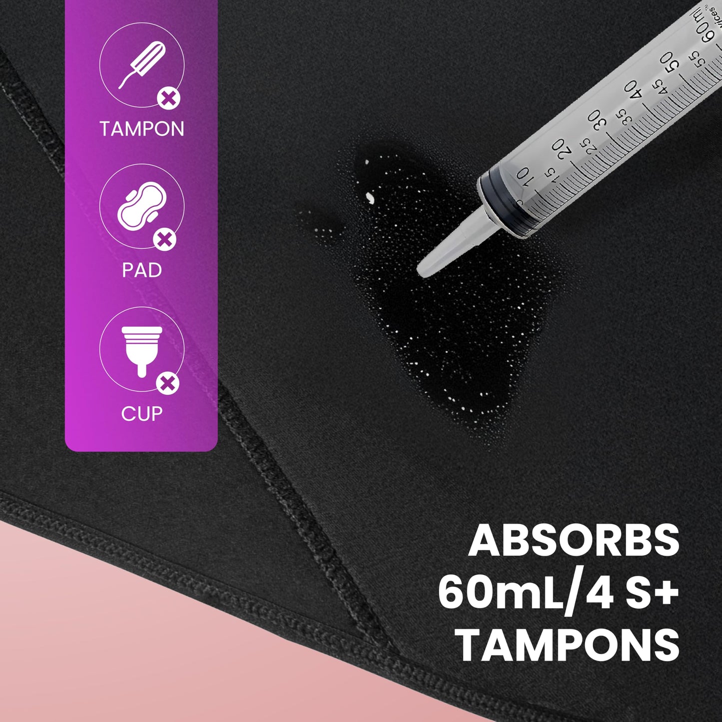 Heavy Absorbency Period Underwear for Women & Teens; Comfortable, Breathable, No Side Leaks