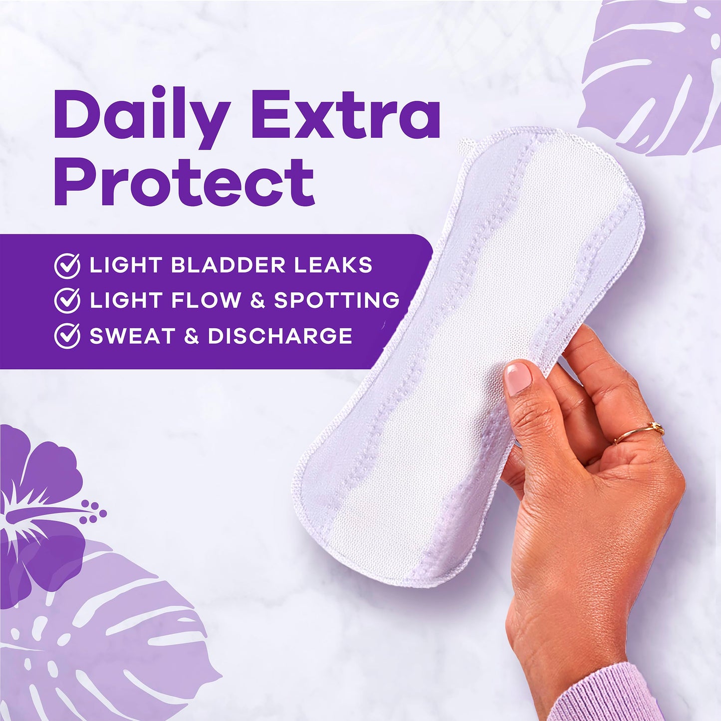 Always Daily Extra Protect Liners, Long Length, Unscented Panty Liners, 544 Count (Pack of 2)